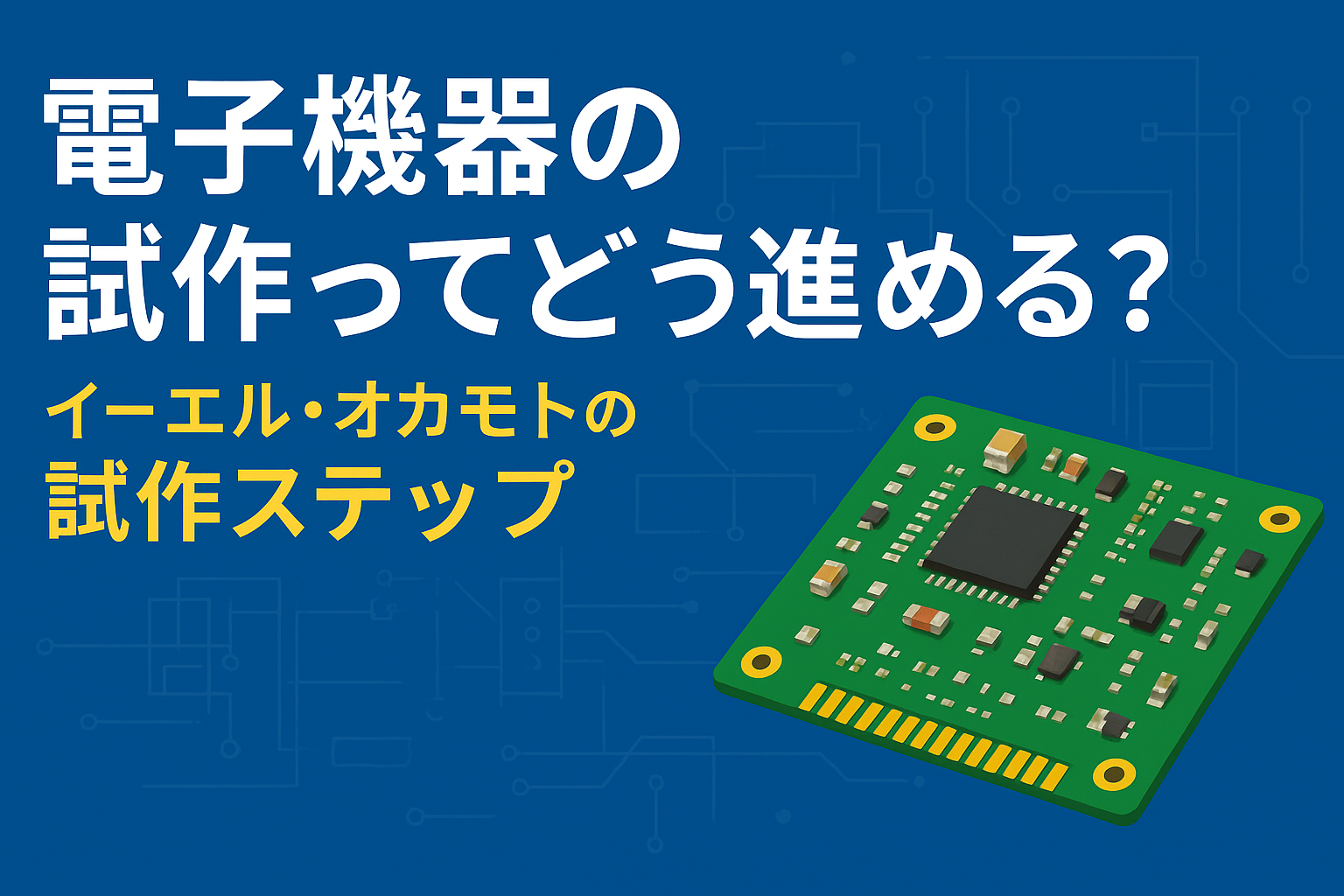 電子機器・産業機器の試作の進め方：試作のステップを紹介します